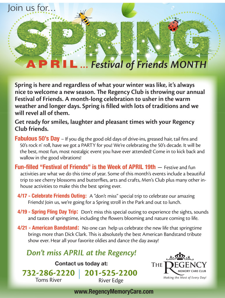 Regency Spring Events