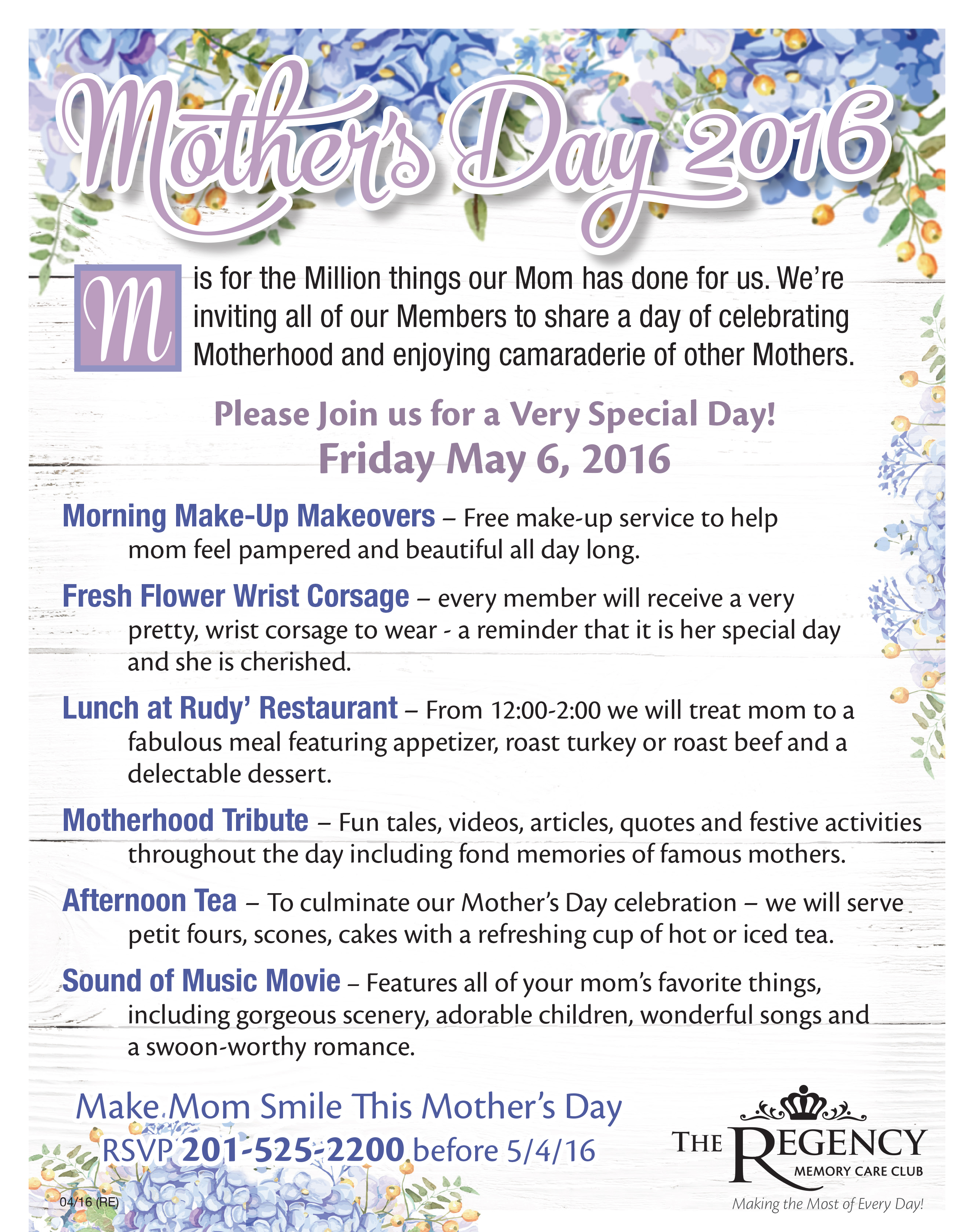Mother's Day Events 2016