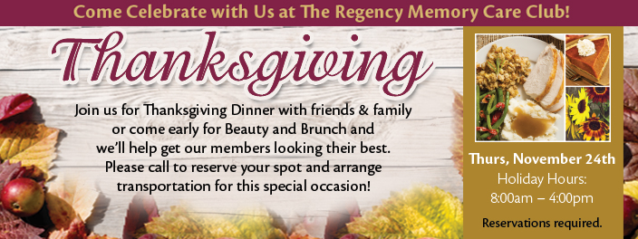 Thanksgiving Regency Memory Care