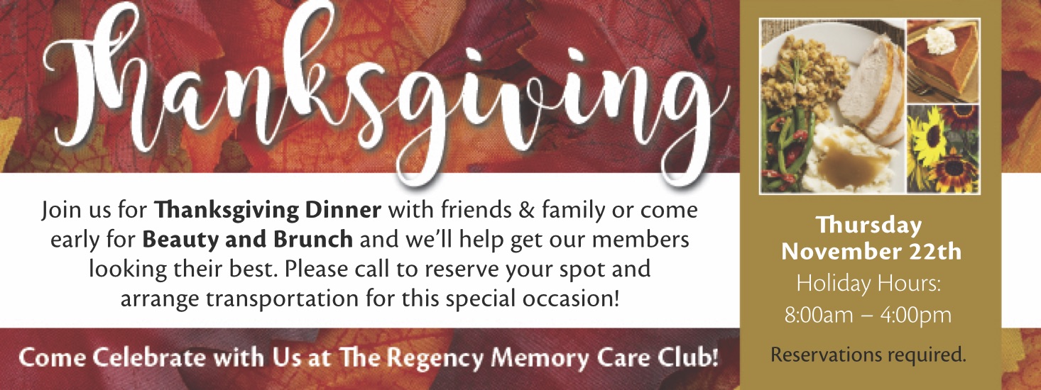 Thanksgiving Memory Care NJ Events