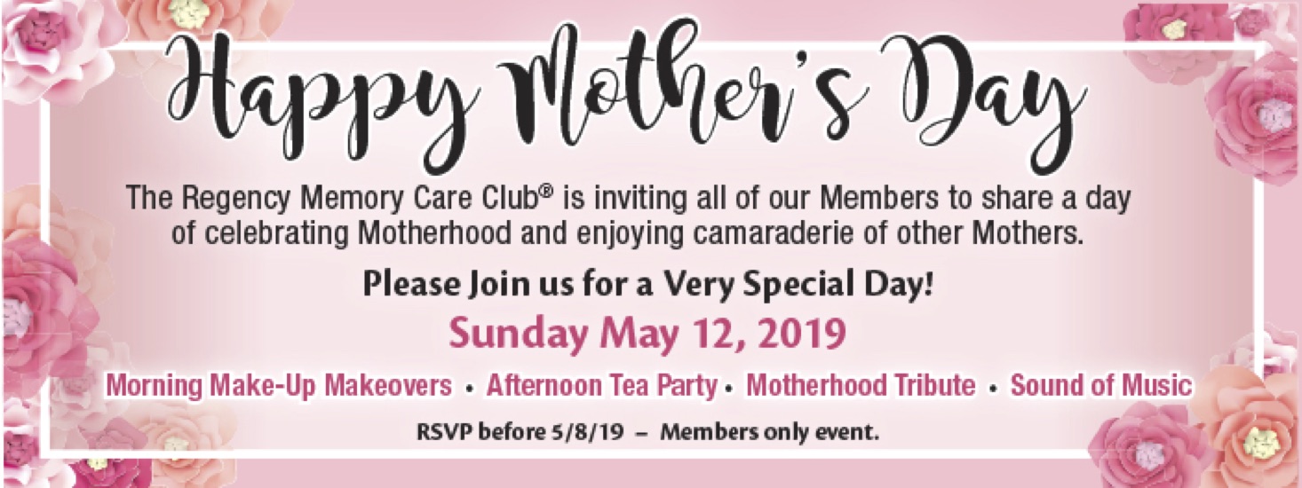 Mothers Day Regency Memory Care NJ