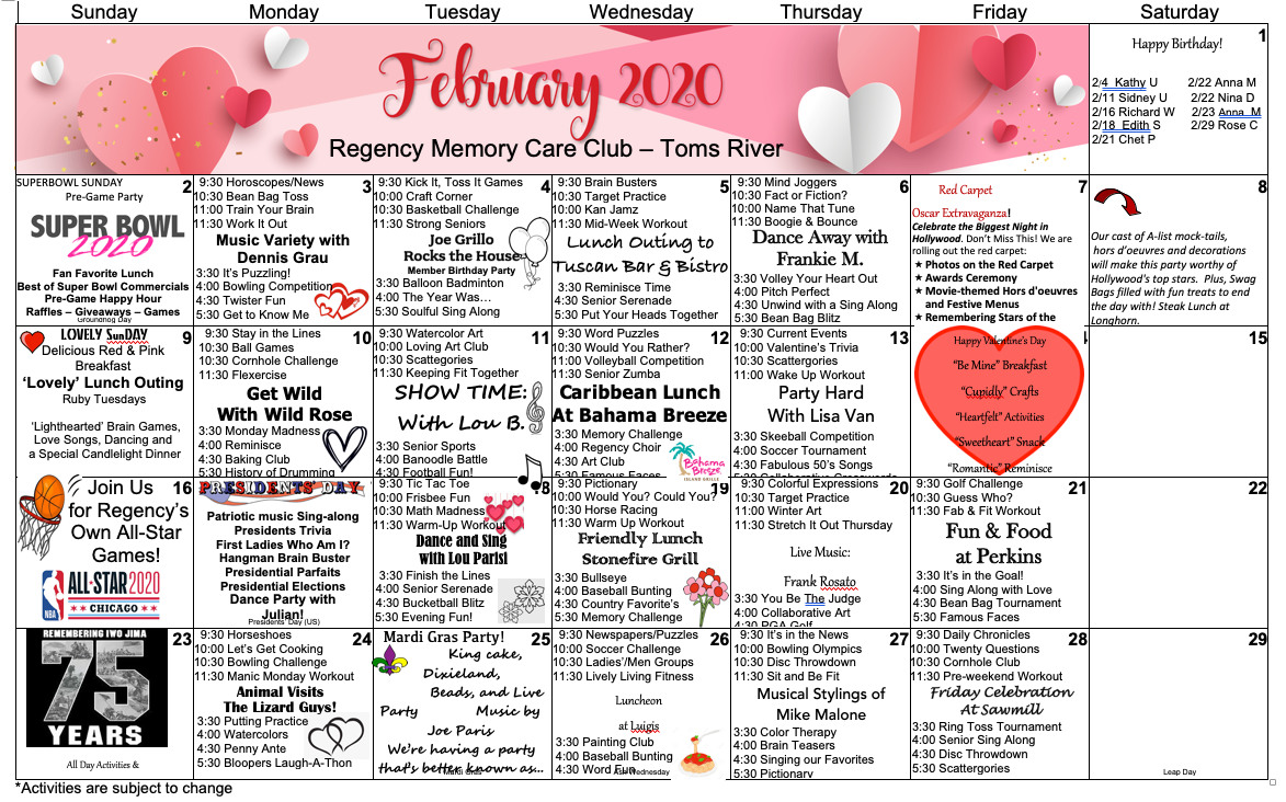 Toms River Memory Care Events