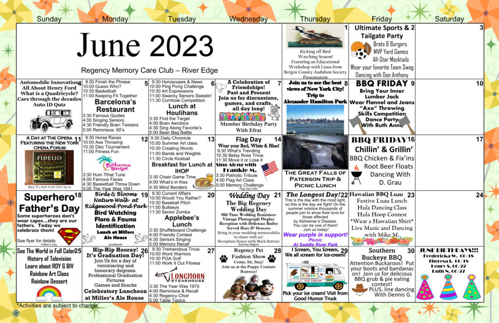 RE June Calendar 2023