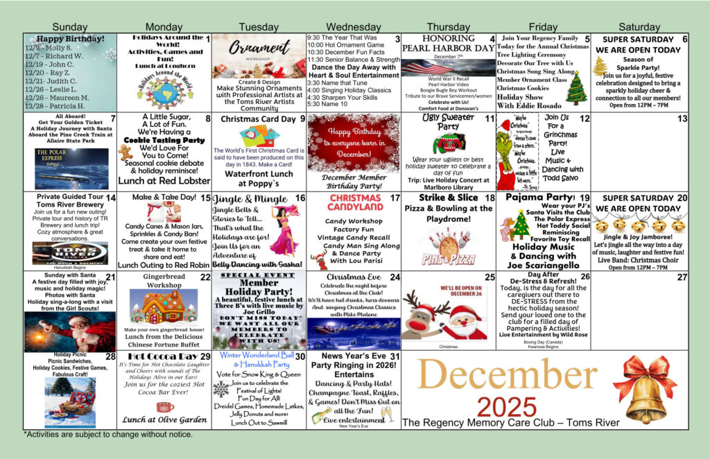 Toms River Memory Care Events 2025