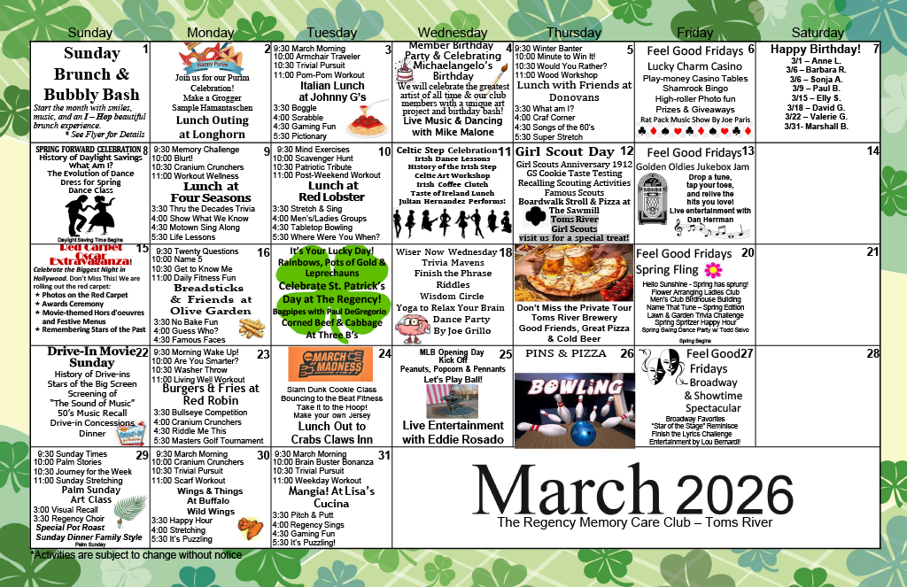 Toms River Memory Care Events 2026